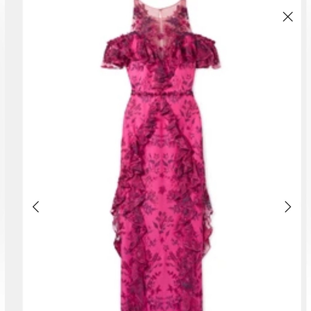 Elegant Pink Floral Dress